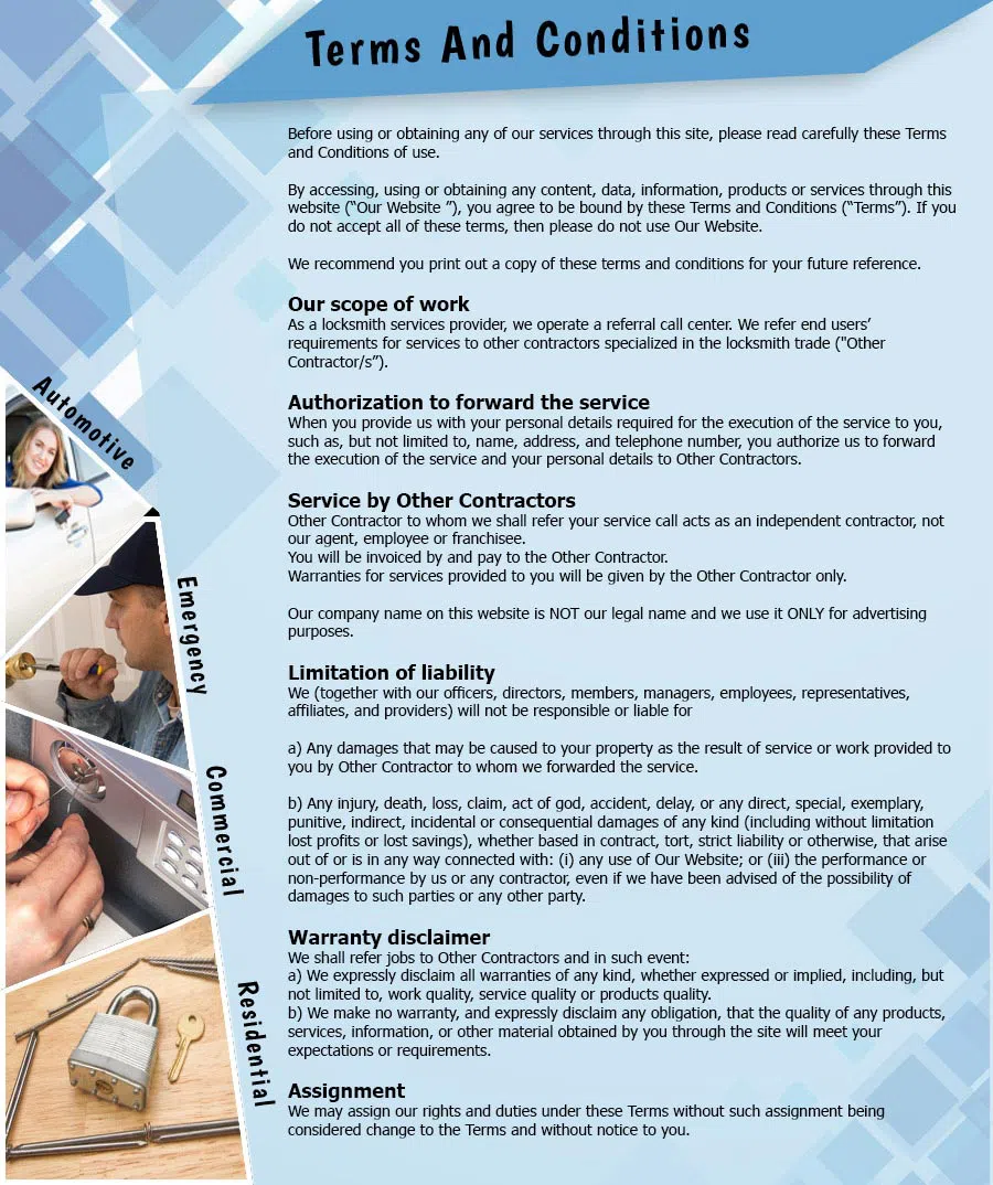 City Locksmith Services Fort Washington, MD 301-723-7098